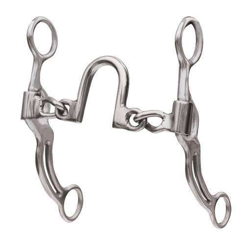 Professional's Choice Long Double Bar Ported Chain Western Horse Bits Professional's Choice Silver 