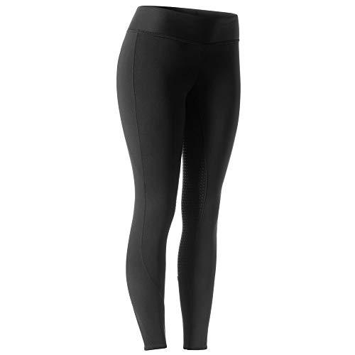 Black Horze Women's Active Winter Full Seat Tights - Silicone Grip Side