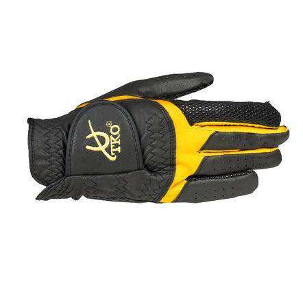 TKO Synthetic Leather Race Gloves with Silicone Palm Extra Grip Gloves TKO S Black/Yellow 