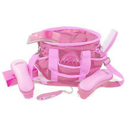 Roma Deluxe Soft Touch Carry Grooming Kit Grooming Kits Roma Pink 