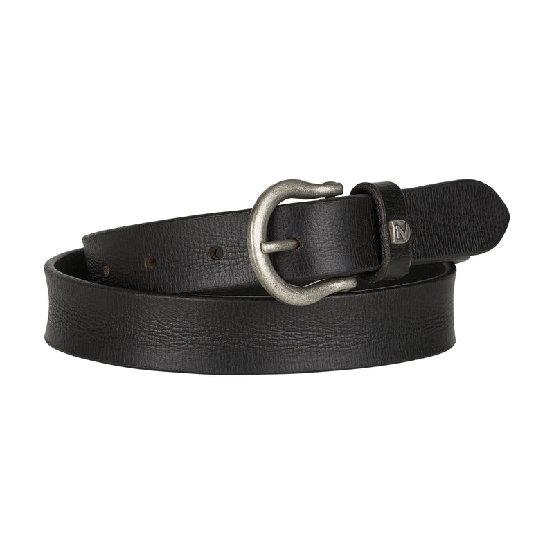 Horze Sierra Narrow Leather Belt (2,5cm) Belts Horze Black 30'' 