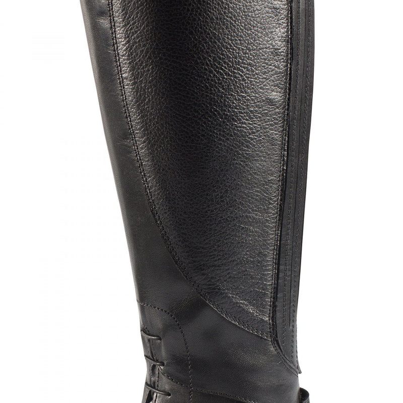 Black Horze Winslow Women's Tall Field Boots  Leather Detailing