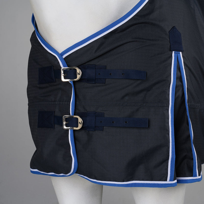 Dark Blue Horze Glasgow Light Weight Turnout Sheet Turnout Sheets two front buckles,
