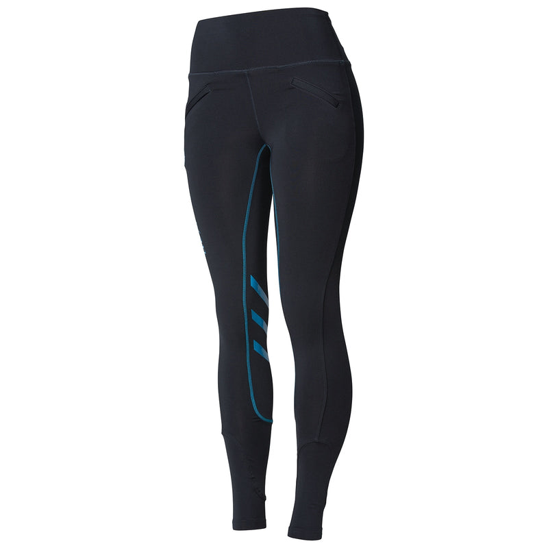 Dark Blue/Blue Front Horze Women's Colored Silicone Full Seat Riding Tights
