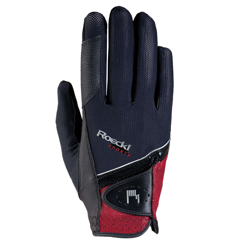 Roeckl Unisex Madrid Riding Glove Gloves Roeckl 7.5 Black/Red 