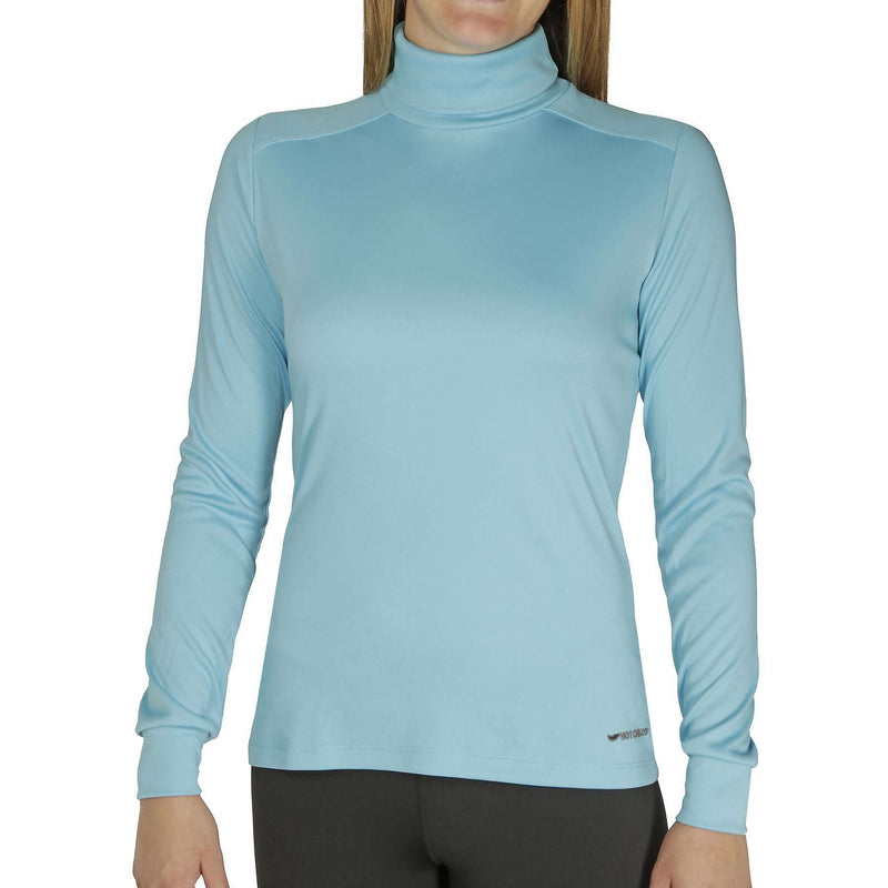 Hot Chillys' Women's Peachskins Solid T-Neck Base Layers Hot Chillys' L Paradise 