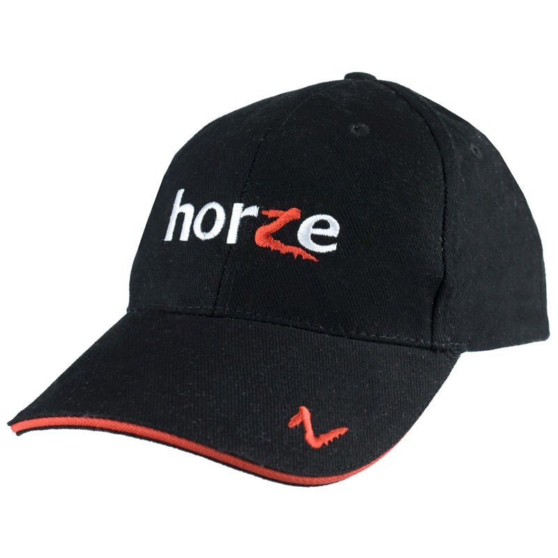 Black Horze Cotton Ball Cap Hats