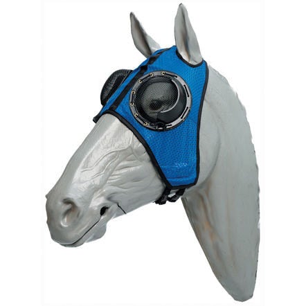 Blue Zilco Race Hood Airlite Mesh Half Cup Horse Hoods & Neck Covers