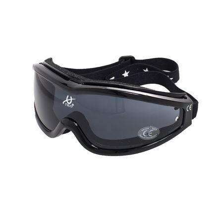 TKO R-Evolution Aerodynamic Polycarbonate Race Goggles Protective Eyewear TKO Black/Black 