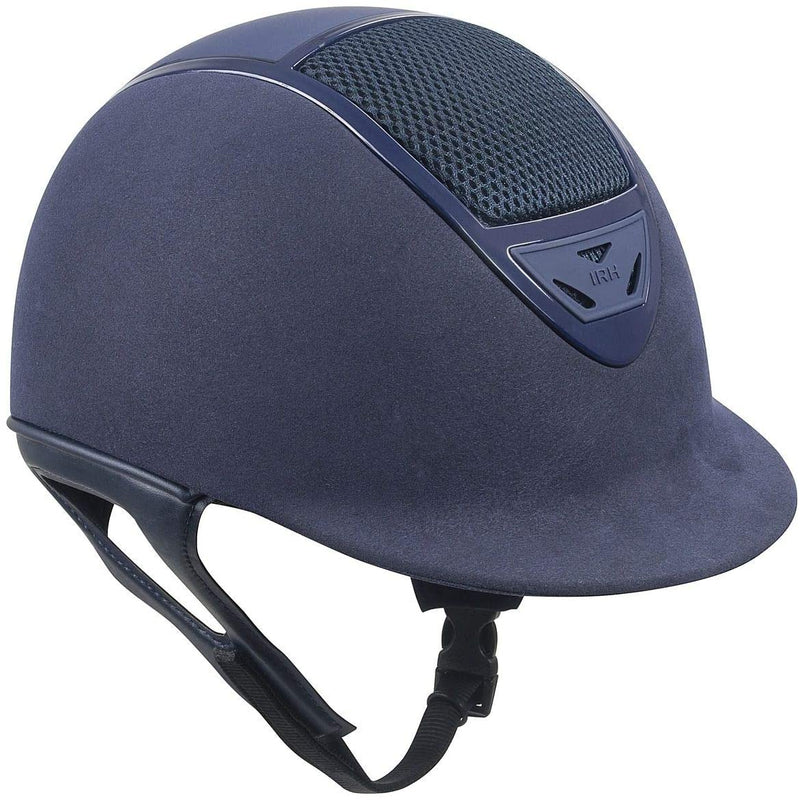 IR4G XLT Suede Helmet - Gloss Vent Riding Helmets Horze Dark Blue Small 