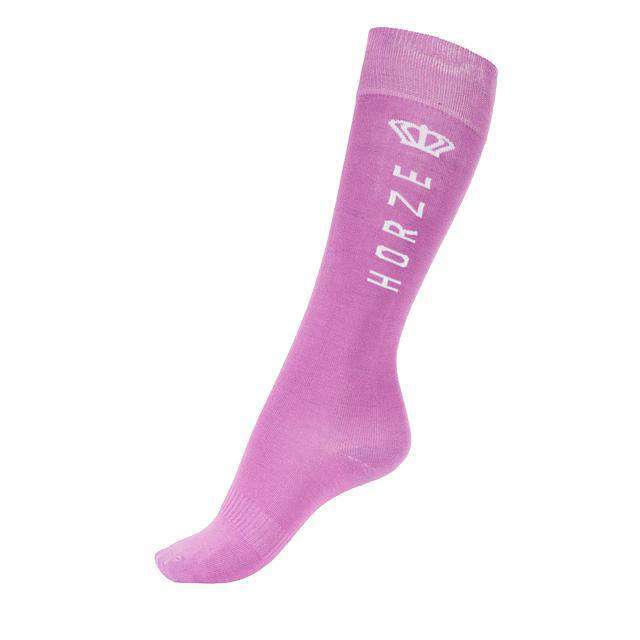 Horze Junior Bamboo Knee Socks Socks Horze 12.5-4 Purple 