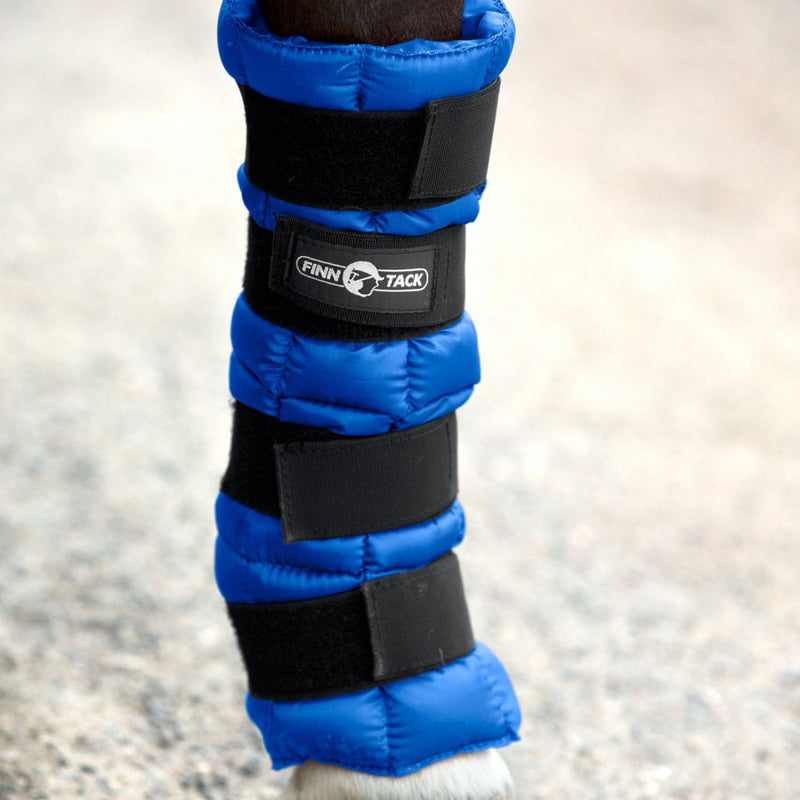 Blue One Leg Horze Pro Cooling Therapy Ice Wrap Single Leg Wrap