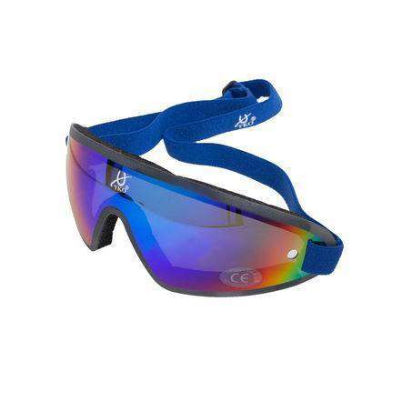 TKO Aerodynamic Polycarbonate Race Goggles Protective Eyewear TKO Apple Green/Mirror 