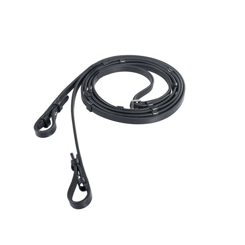 Horze Laelia Reins with Stoppers English Reins Horze Full Black 
