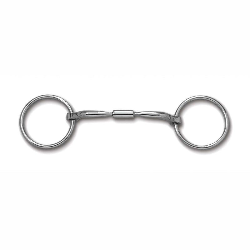 Myler Loose Ring with Stainless Steel Comfort Snaffle Wide Barrel English Bits Myler 4 3/4" Stainless Steel 