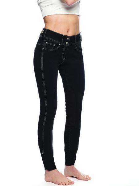 Goode Rider Vogue Jean Knee Patch Knee Patch Jeans Goode Rider 24R Charcoal Denim 