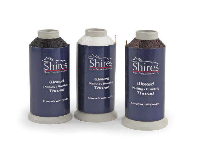 Shires Waxed Plaiting Thread Grooming Kits Shires Black 