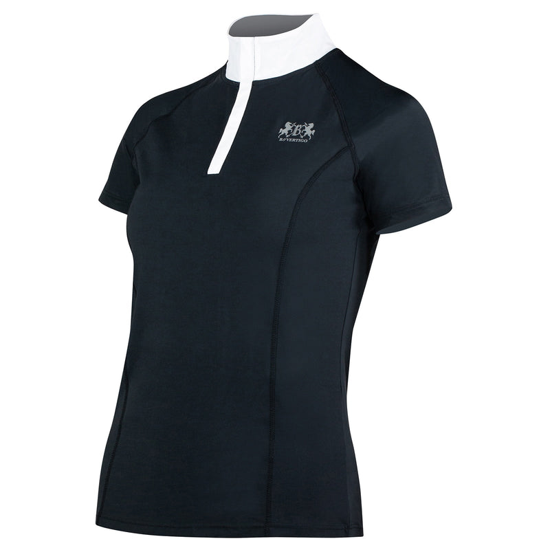 B Vertigo Iris Womens Short Sleeve Shirt Short Sleeve English Show Shirts B Vertigo Black 10'' 