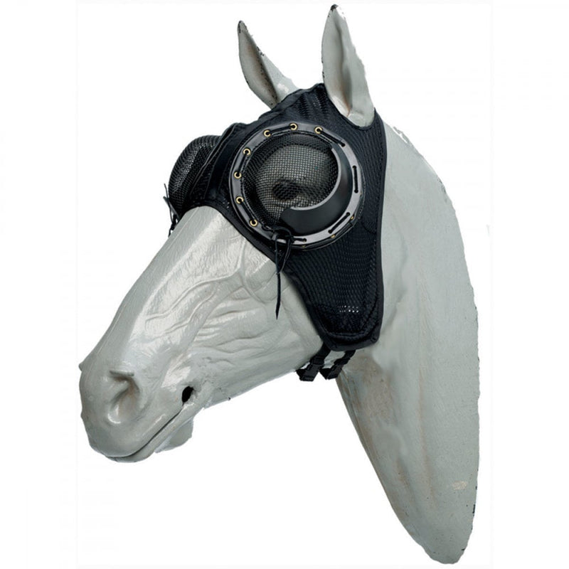 Black Zilco Race Hood Airlite Mesh Half Cup Horse Hoods & Neck Covers