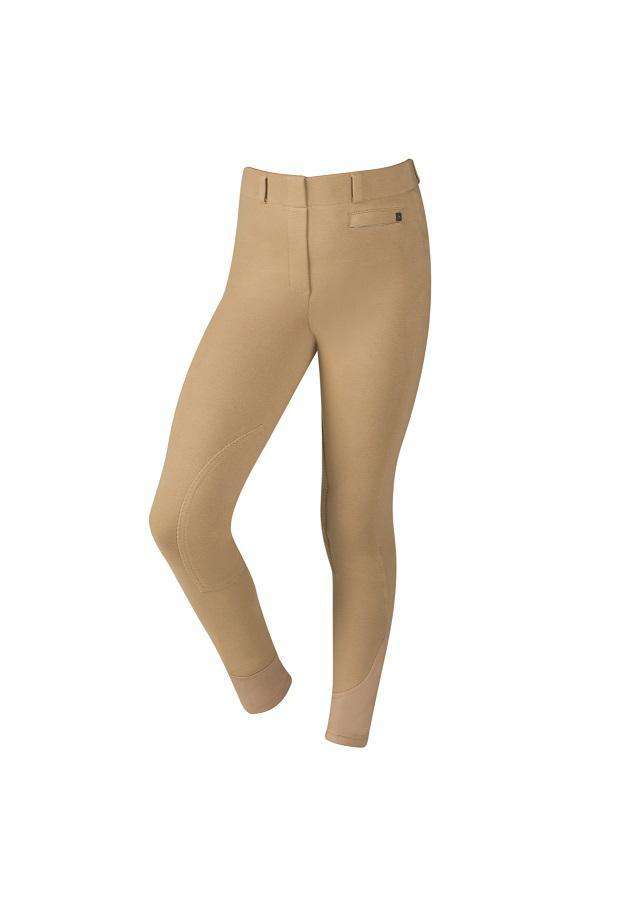 Dublin Child's Supa-Fit Pull On Knee Patch Breeches Knee Patch Breeches Dublin 4 Beige 