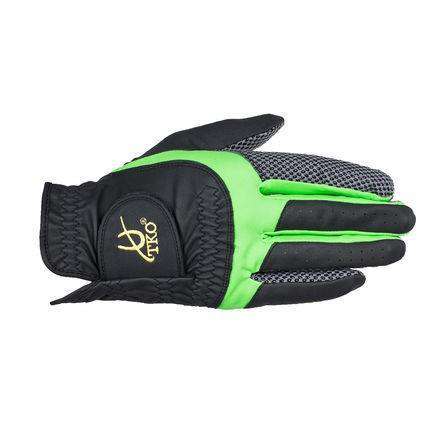 TKO Synthetic Leather Race Gloves with Silicone Palm Extra Grip Gloves TKO S Black/Green 