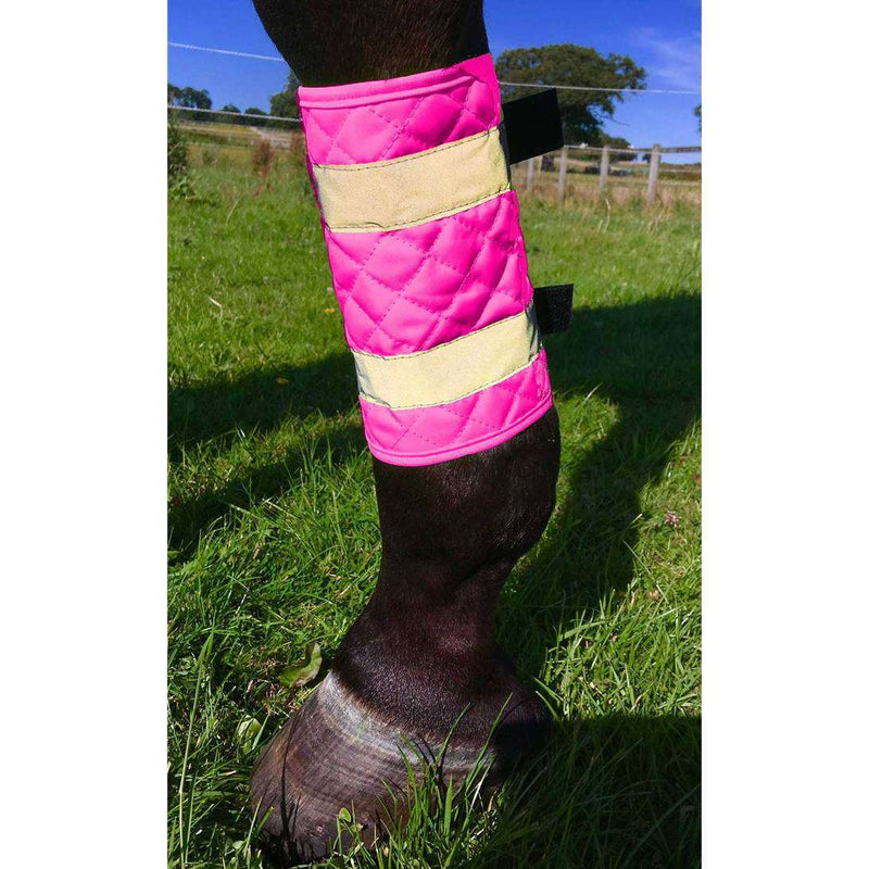 Equisafety Quilted Leg Boots Protective Accessories Equisafety Pink 