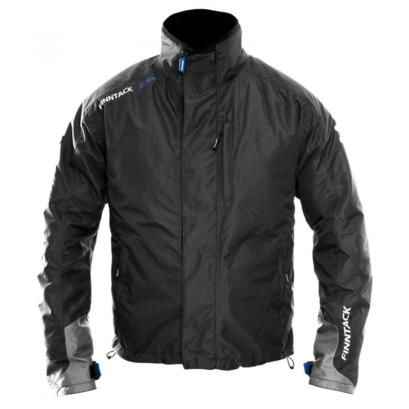 Black Finntack Men's Elite Winter Jacket Front
