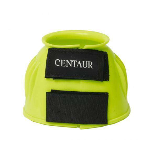Centaur PVC Ribbed Double Hook and Loop Bell Boots Bell Boots Centaur M Lime Green 