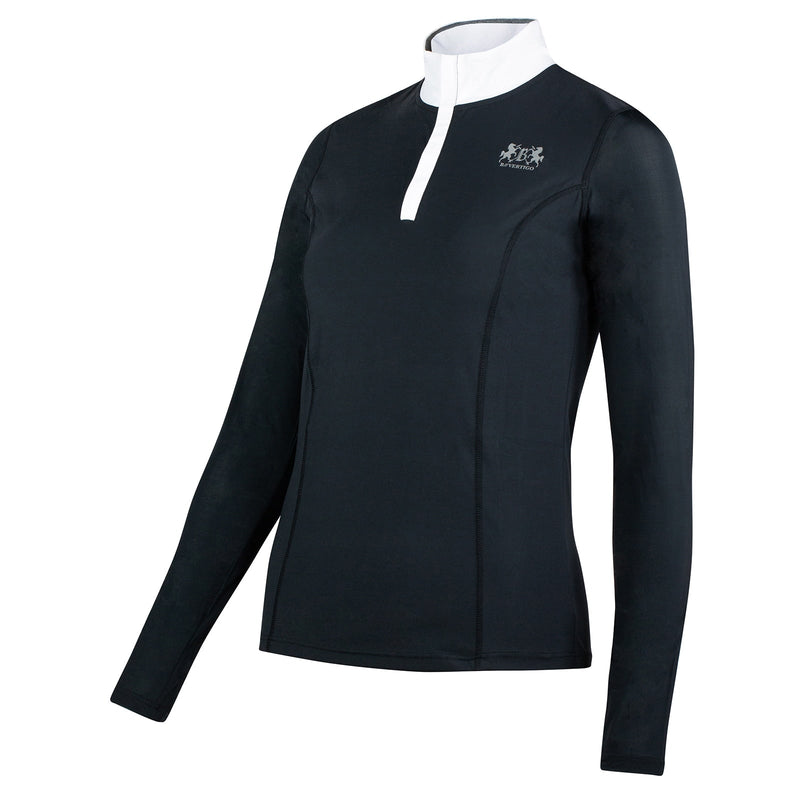 B Vertigo Iris Womens Long Sleeve Shirt Long Sleeve English Show Shirts B Vertigo Black 8'' 