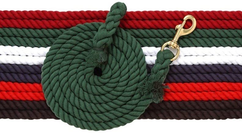 Tough 1 Braided Cotton Lead with Bolt Snap Leads JT International 6-Pack 