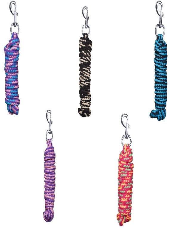 Tough 1 8' Braided Soft Poly Lead Rope Leads JT International 6-Pack 