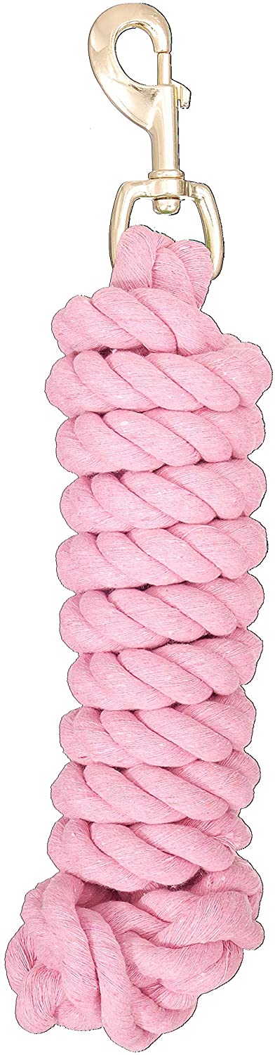 Tough 1 Braided Cotton Lead with Bolt Snap Leads JT International Pink 
