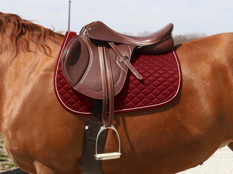 BasEQ Diamond Quilt Saddle Pad with Piping Saddle Pads One Stop Equine Shop 