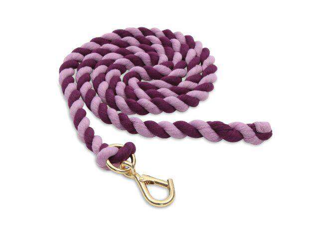 Shires Two Tone Headcollar Lead Rope Leads Shires Purple/Lilac 