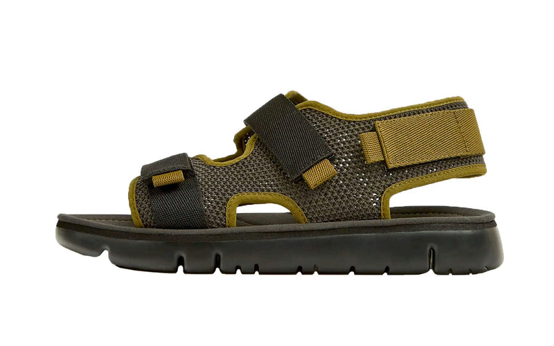 Camper Men's Oruga 2-Strap Sandals Sandals Camper Grey/Black/Green 6 