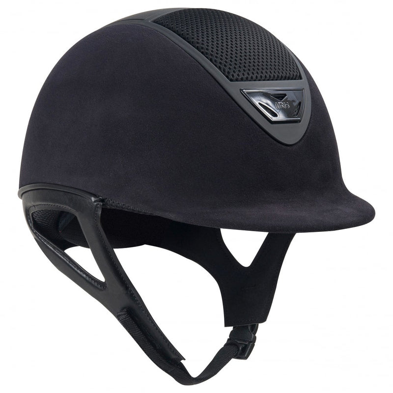 IR4G XLT Suede Helmet - Matte Vent Riding Helmets IRH Black Small 