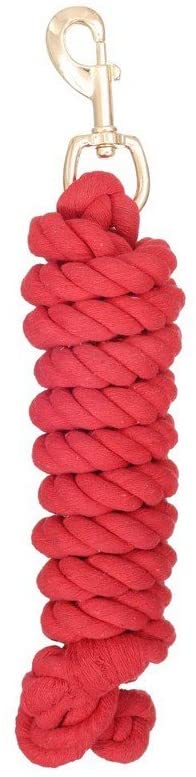 Tough 1 Braided Cotton Lead with Bolt Snap Leads JT International Red 