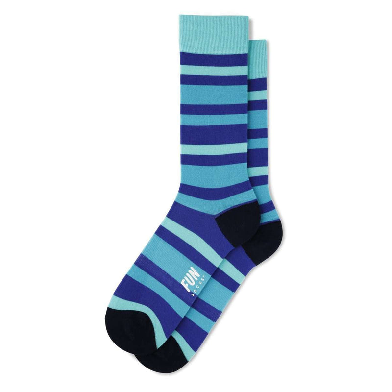 Fun Socks Men's Bold Stripe Socks Socks Fun Socks Blue 