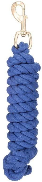 Tough 1 Braided Cotton Lead with Bolt Snap Leads JT International Royal Blue 