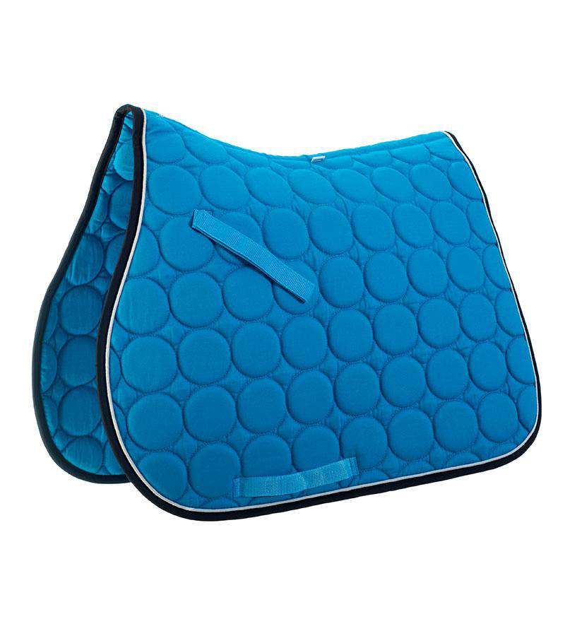 Roma Circle Quilt All Purpose Saddle Pad All Purpose Pads Roma Pony Sky Blue/White/Charcoal 