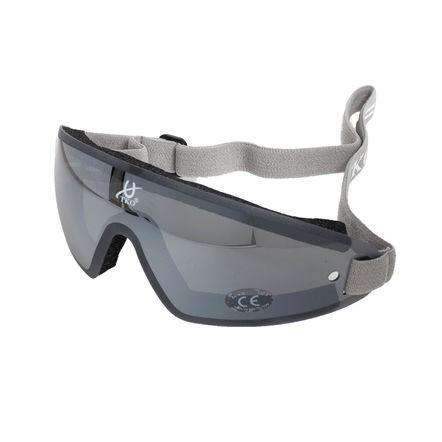 TKO Aerodynamic Polycarbonate Race Goggles Protective Eyewear TKO Smoke/Mirror 