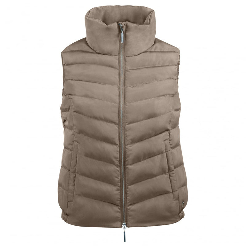 Falcon Brown Horze Womens Verena Padded Vest Front
