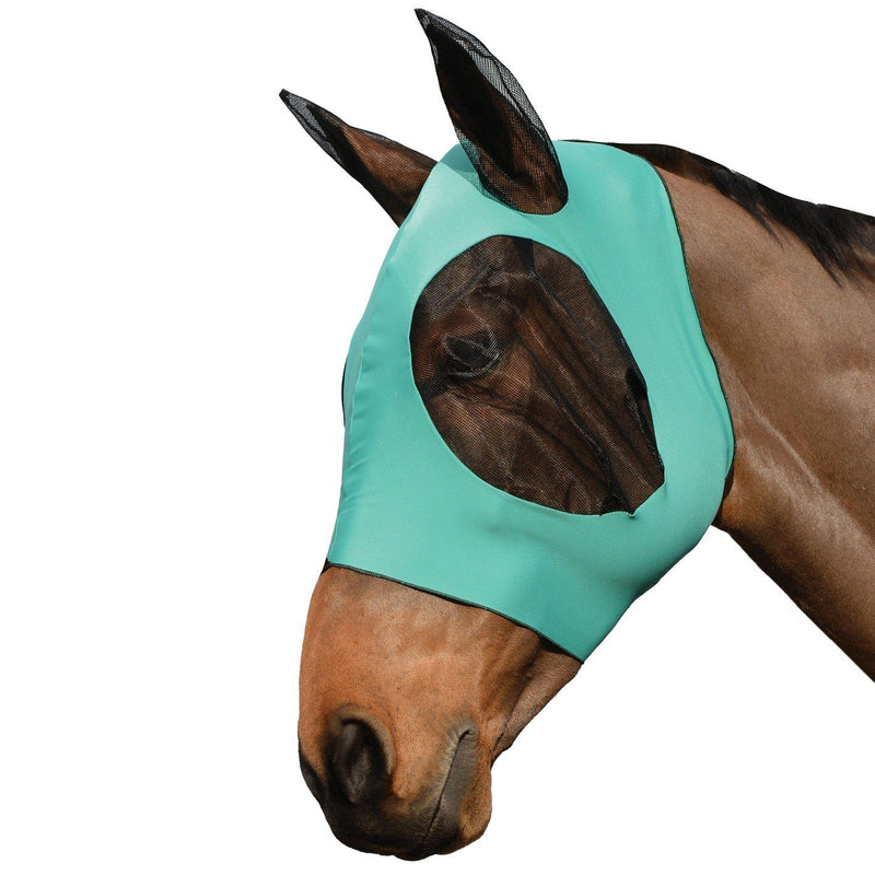 Weatherbeeta Stretch Bug Eye Saver with Ears Fly Mask WeatherBeeta Cob Turquoise/Black 
