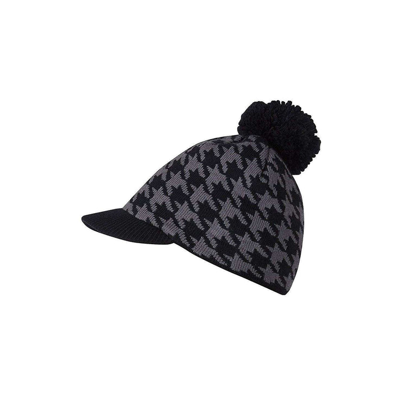 Kerrits Houndstooth Knit Hat Winter Hats Kerrits Charcoal 