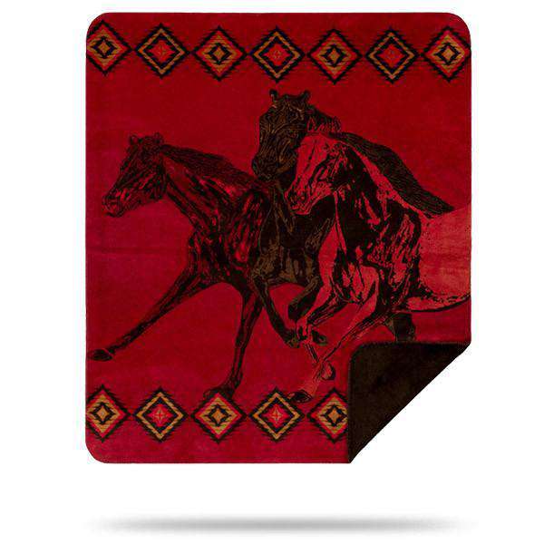 Denali Wild Horses Blanket Blankets & Throws Denali 60"x70" 