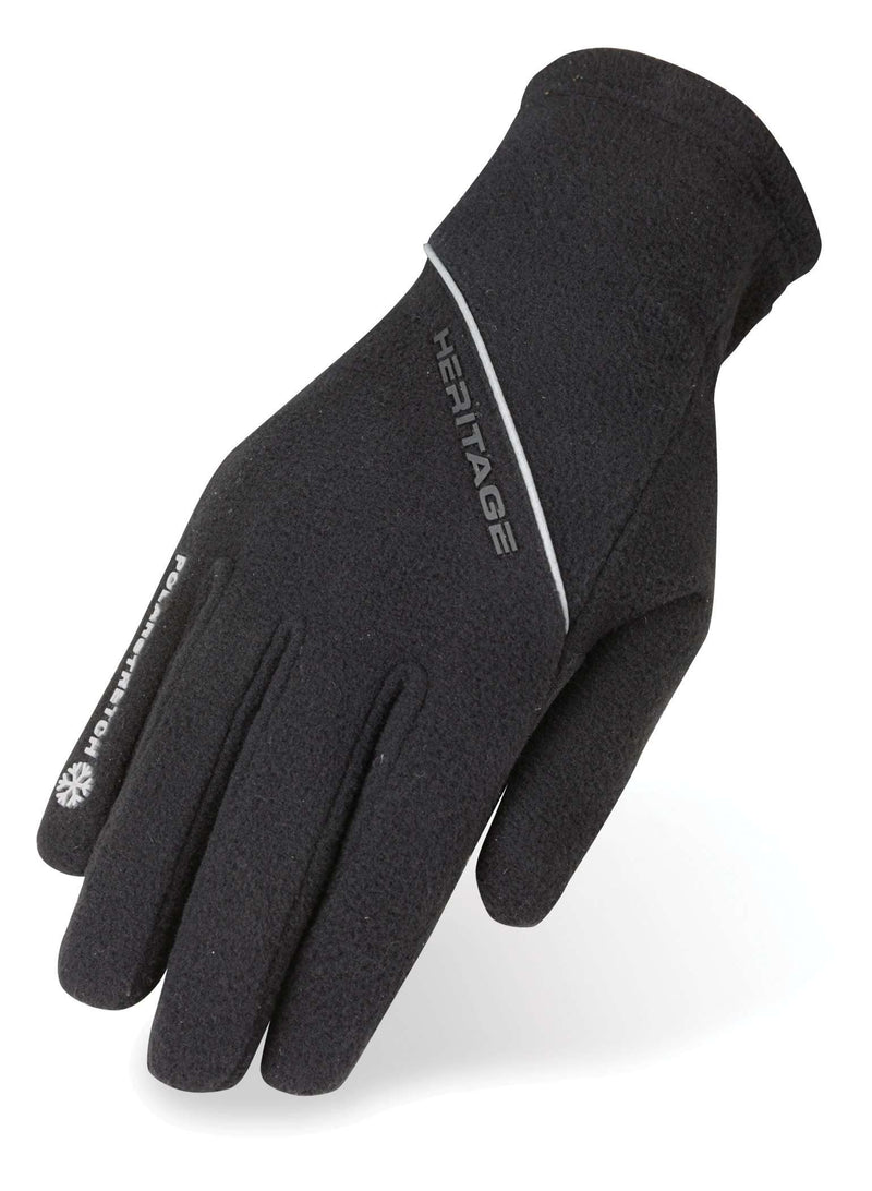 Heritage Polarstretch Fleece Gloves Gloves Heritage Performance Gloves 5 Black 