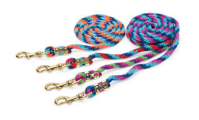 Shires Topaz Lead Rope Leads Shires 8 Navy/Red/Turqouise 