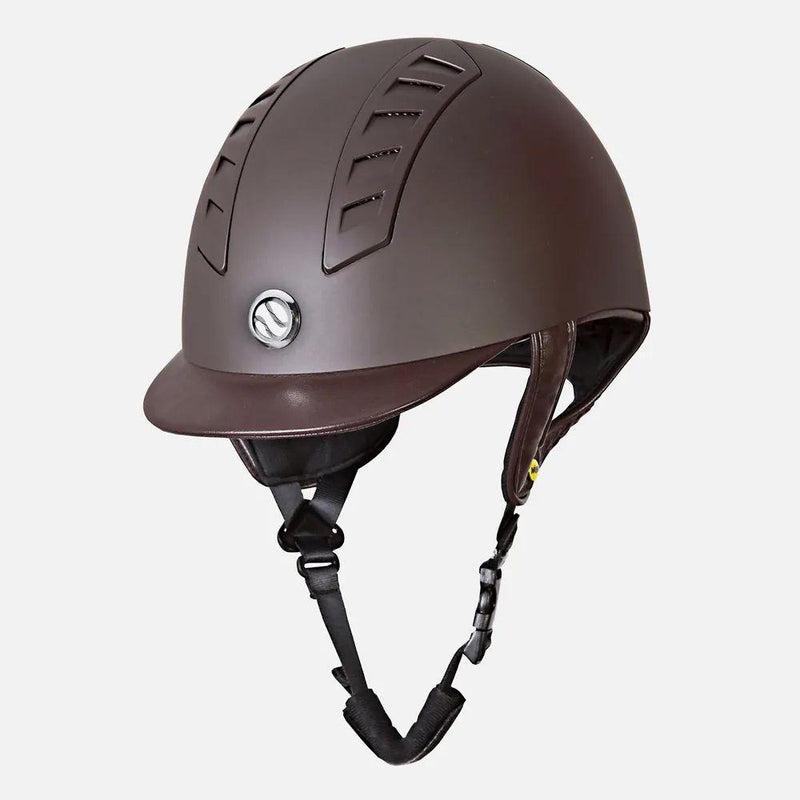 Horze Trauma Void EQ3 Smooth Shell Helmet Riding Helmets Horze US 6 5/8 (EU 53) Brown 