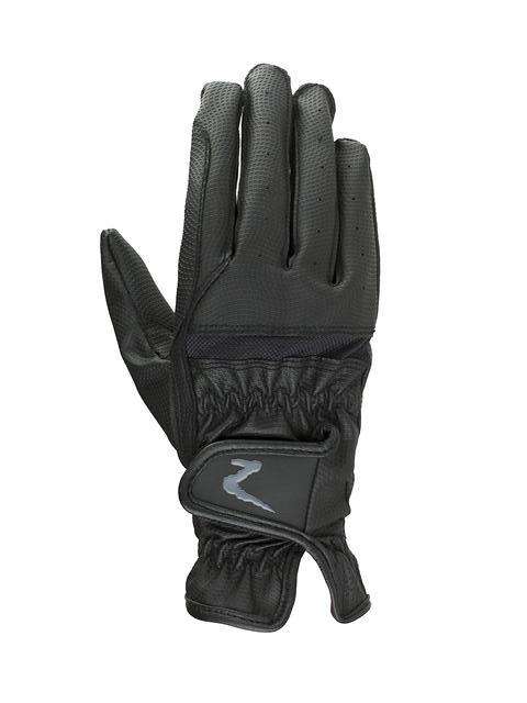 Horze Verona Synthetic Riding Gloves Gloves Horze XXXS Black 