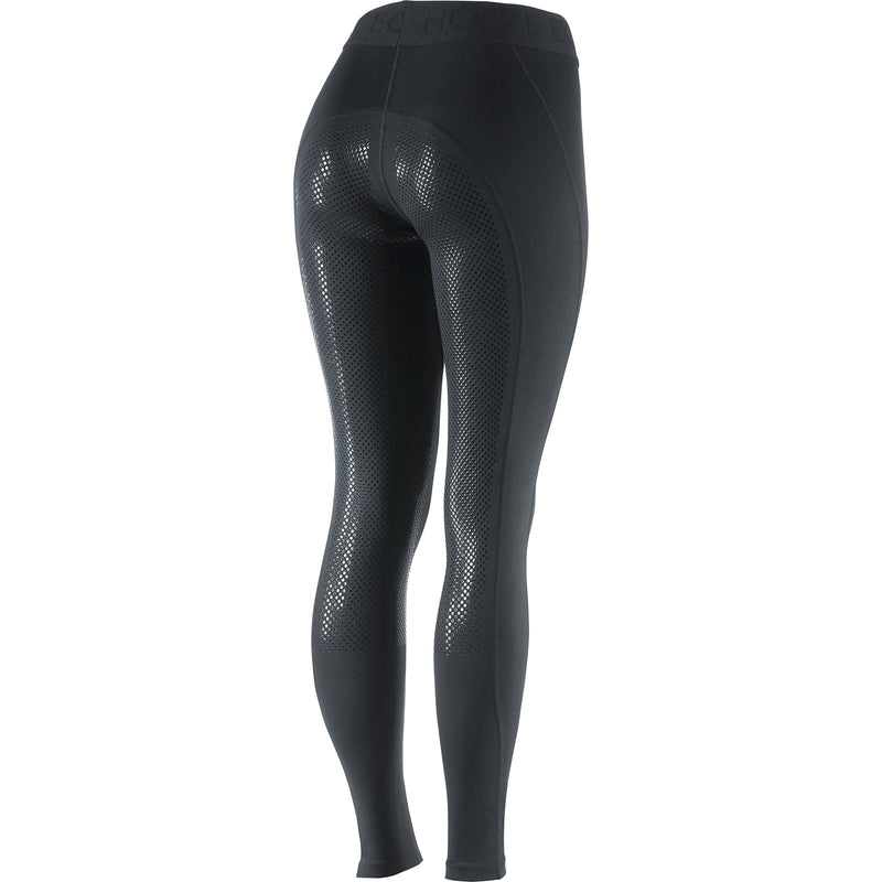 Black Horze Women's Madison Silicone Full Seat Tights Back
